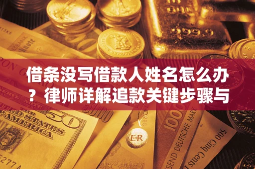 济南借条没写借款人姓名怎么办？律师详解追款关键步骤与证据链构建