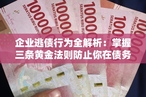 济南企业逃债行为全解析：掌握三条黄金法则防止你在债务乱局中“踩雷”