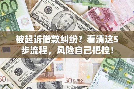 济南被起诉借款纠纷？看清这5步流程，风险自己把控！
